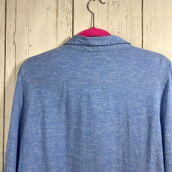 Orvis Womens Button Up Long Sleeve Linen Blend Shirt - Picture 15 of 16